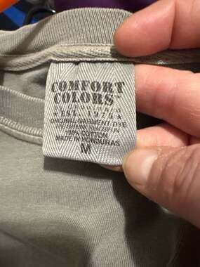 Comfort Colors Long Sleeve Pocket T-Shirt Gray with Pink Ivory Elle Elephant